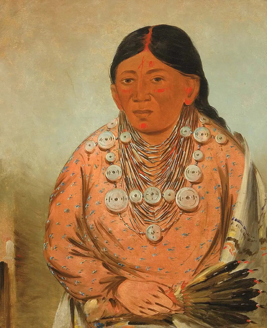 A'h-tee-wát-o-mee, bir kadın - George Catlin