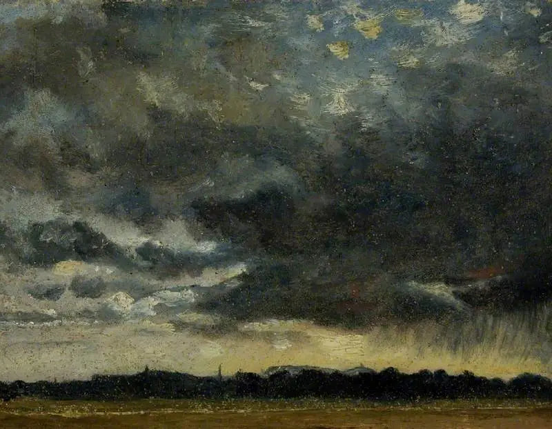 Hampstead'ta, Harrow'a bakarken - John Constable