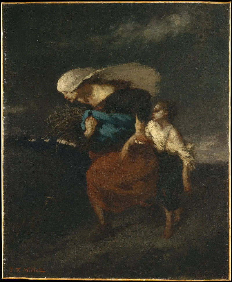 Fırtınadan Korunmuş - Jean-François Millet