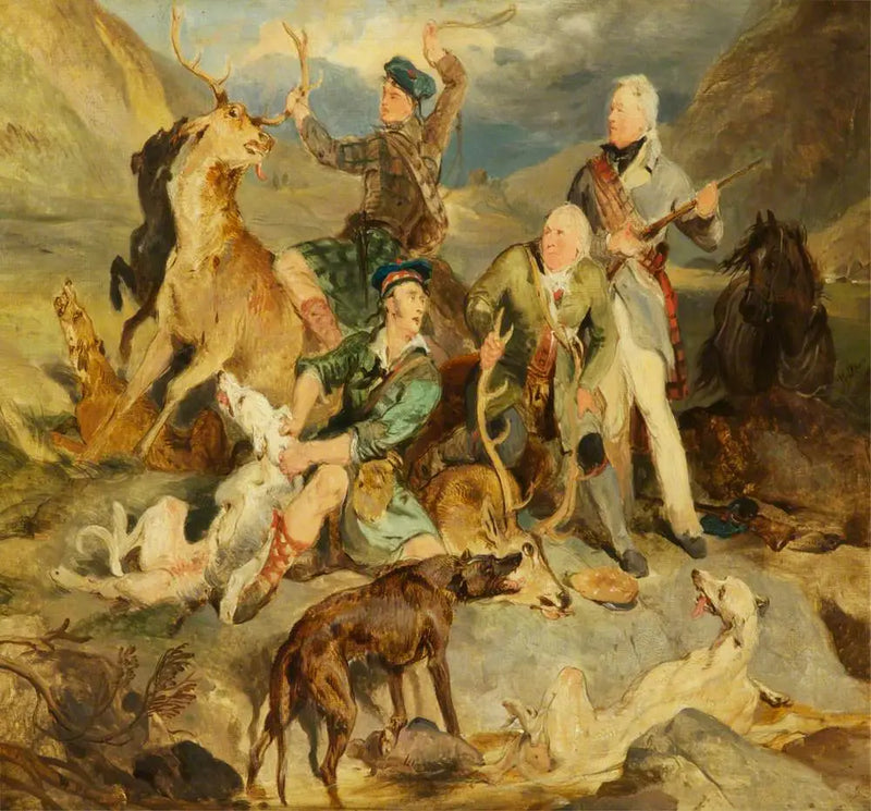 Av Yarımadası'nda Geyik Fethetmek: Atholl Dükü ve Orman Muhafızları - Edwin Henry Landseer