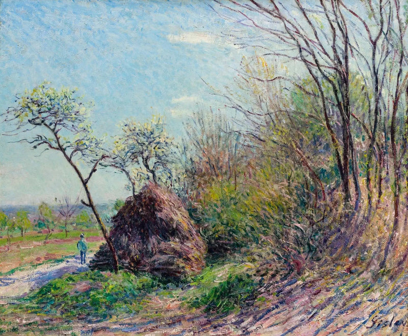 Ormanın kenarında - Les Sablons - Alfred Sisley