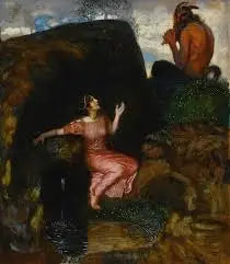 Kaynakta (dinleyen nimfe) - Franz Von Stuck