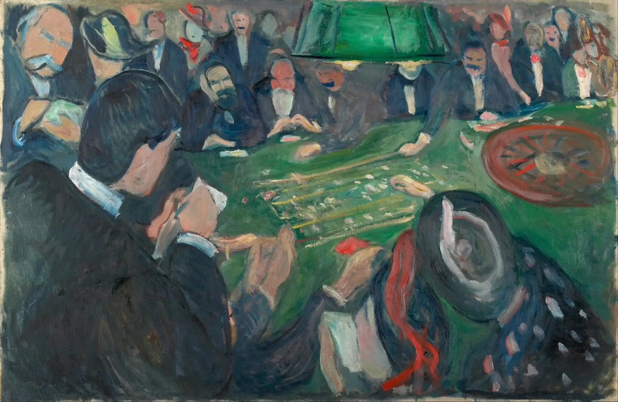 Monte Carlo'daki Rulet Masası - Edvard Munch