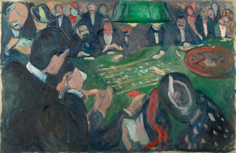 Monte Carlo'daki Rulet Masası - Edvard Munch