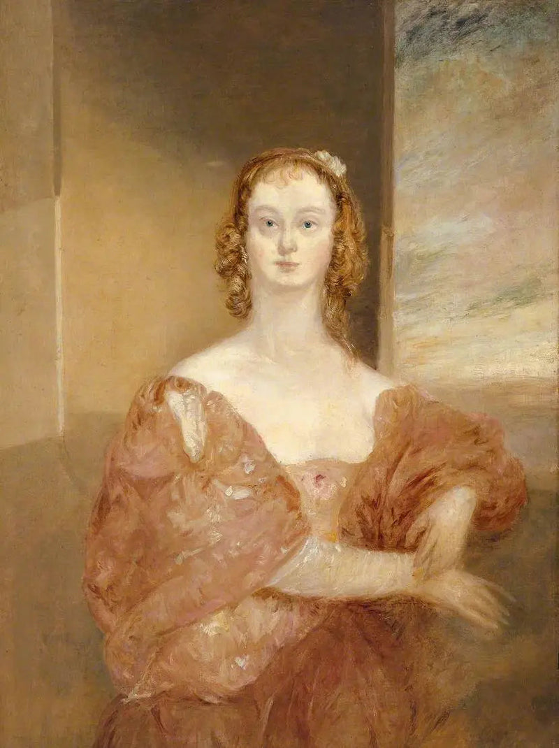 Bir Van Dyck Kostümlü Kadın - J. M. W. Turner