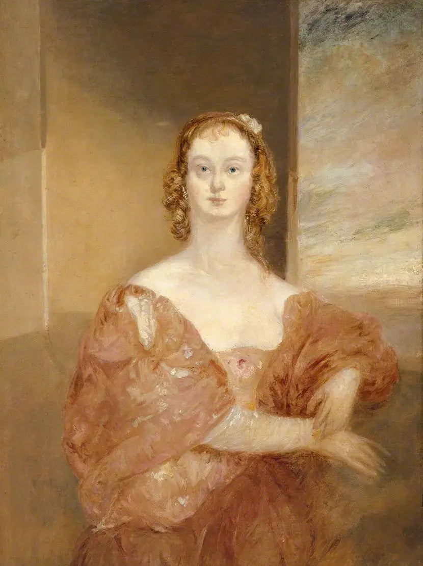Bir Van Dyck Kostümlü Kadın - J. M. W. Turner