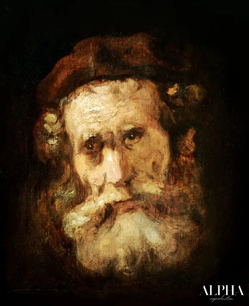 A Rabbi - Rembrandt van Rijn - Reproductions de tableaux et peintures haut de gamme