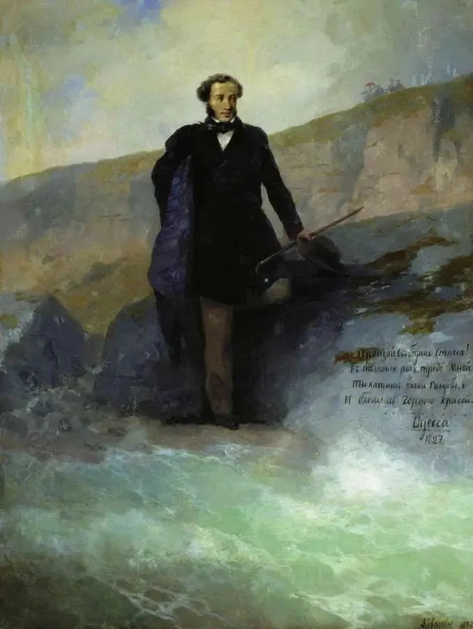 A. S. Pouchkine Karadeniz kıyısında - Ivan Aïvazovski