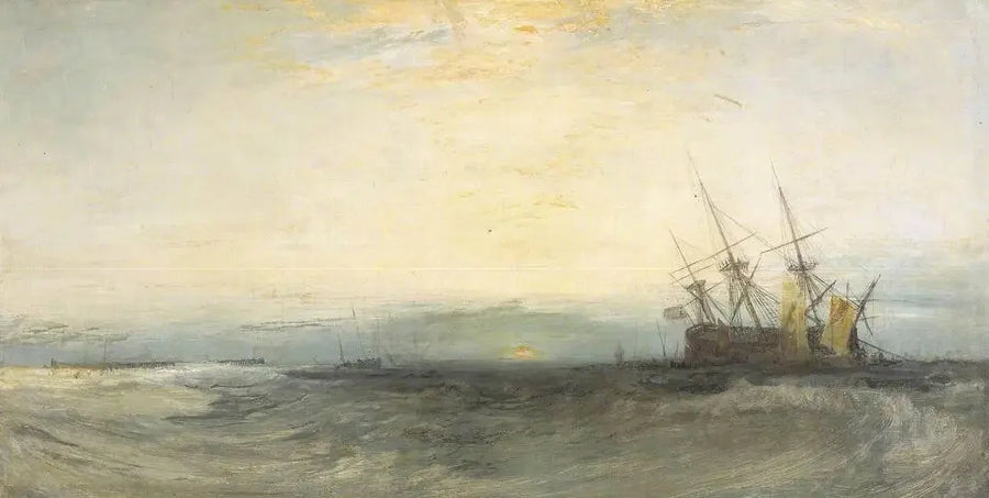 Karaya Vurmuş Bir Geminin Resmi, Yarmouth; Örnek Çalışma - J. M. W. Turner