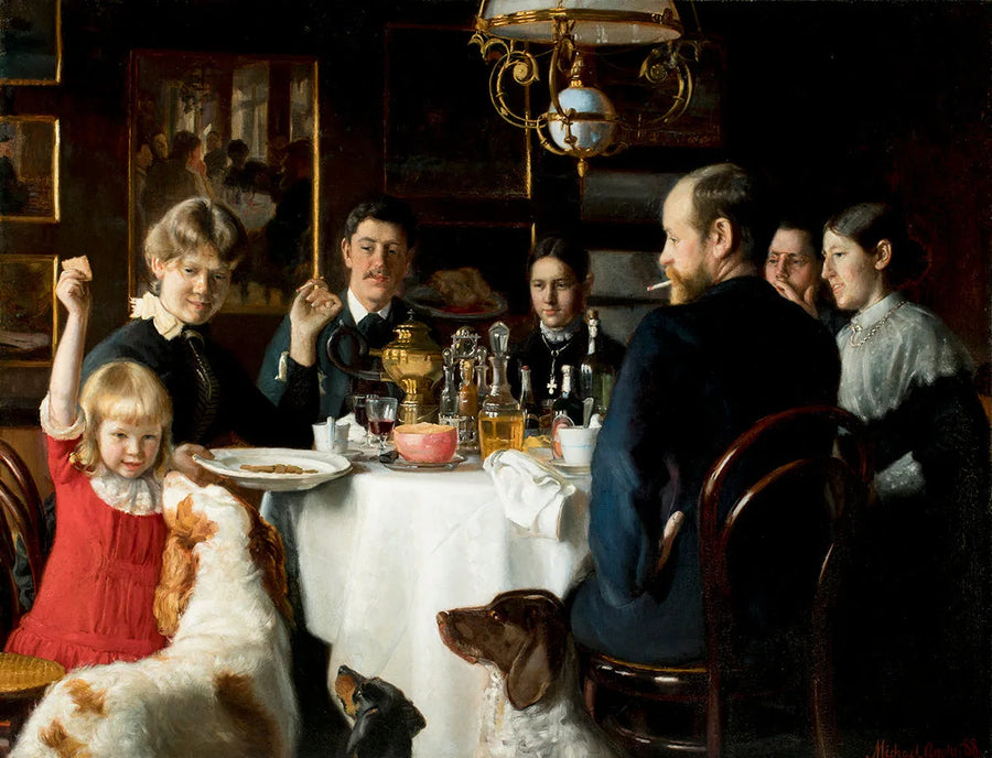 Öğle yemeği için masa. - Michael Peter Ancher