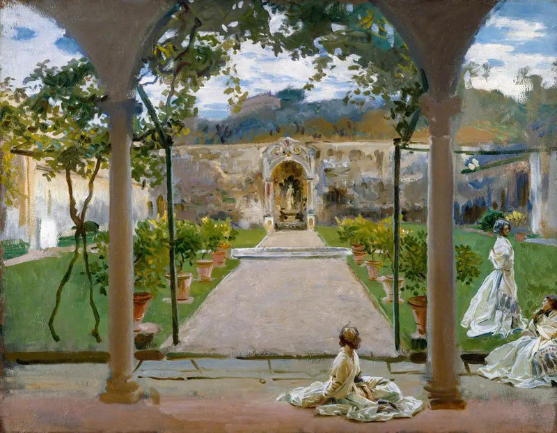 Torre Galli'de: Bir Bahçedeki Hanımlar - John Singer Sargent
