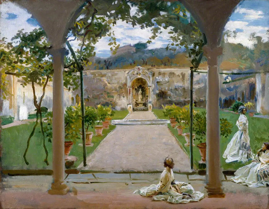 Torre Galli'de: Bir Bahçedeki Hanımlar - John Singer Sargent