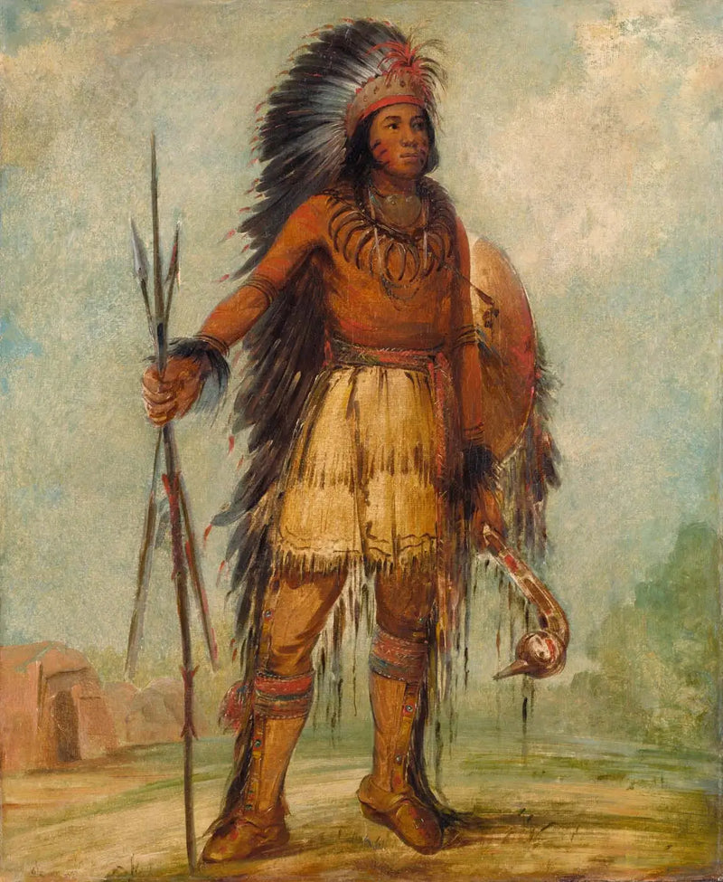 A-wun-ne-wa-be, gök gürültüsü kuşu - George Catlin