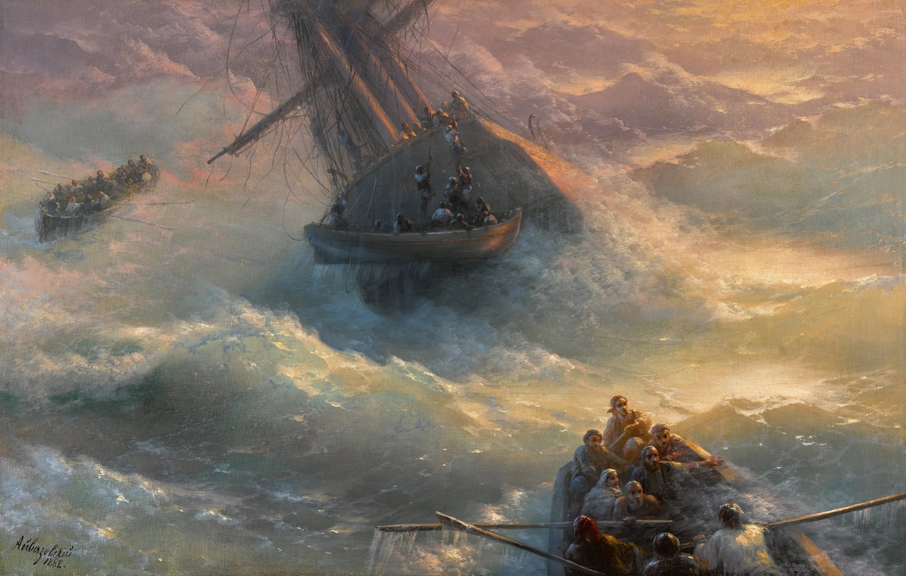 Abandon du navire - Ivan Aïvazovski - Alpha Reproduction