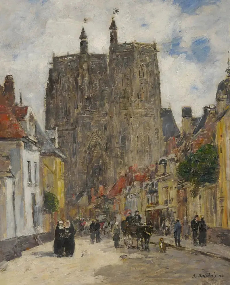 Abbeville: Saint-Vulfran Kilisesi - Eugène Boudin