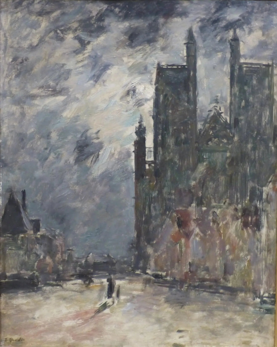 Abbeville. Saint-Vulfran Kilisesi - Eugène Boudin