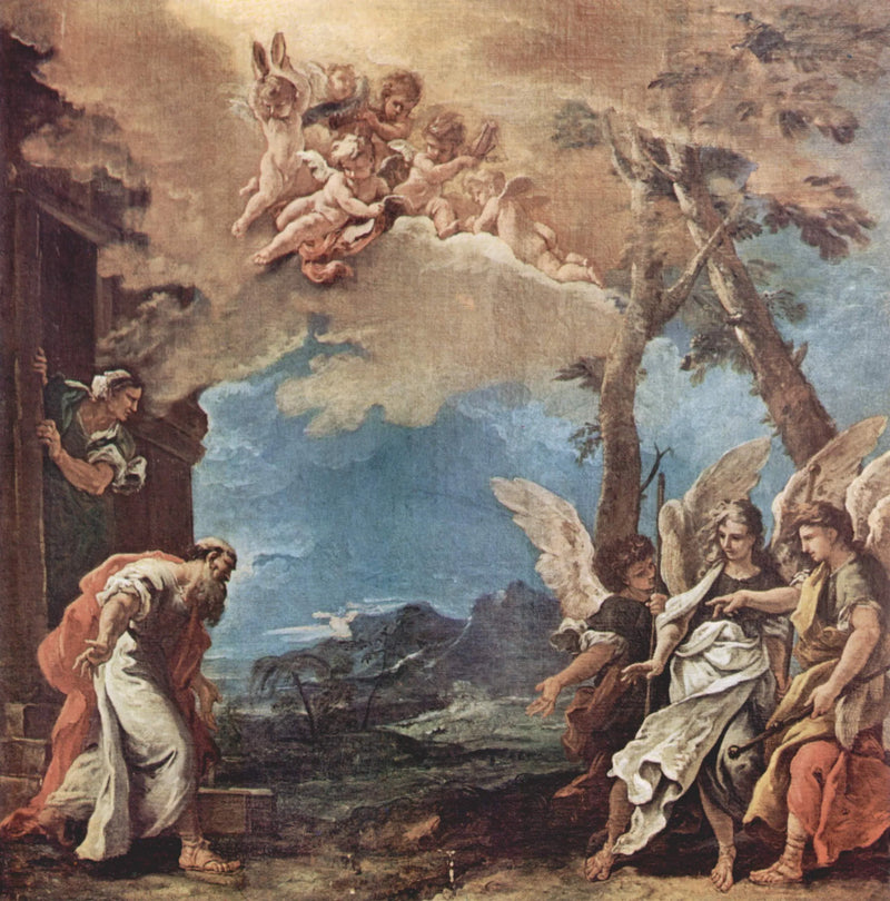 İbrahim ve Üç Melek - Sebastiano Ricci
