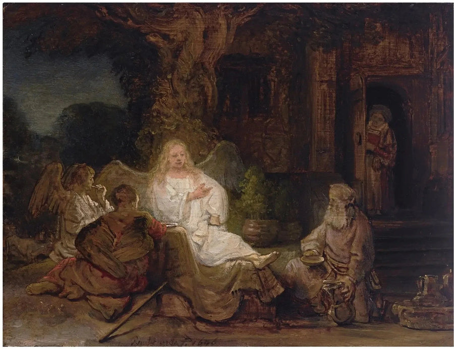 Abraham ve Üç Melek - Rembrandt