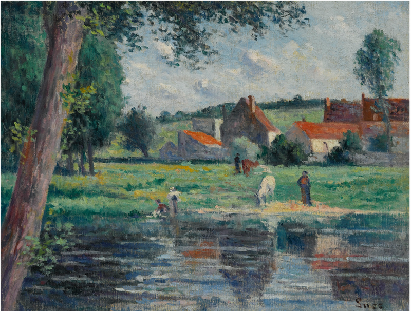 Cure kenarında suluk - Maximilien Luce