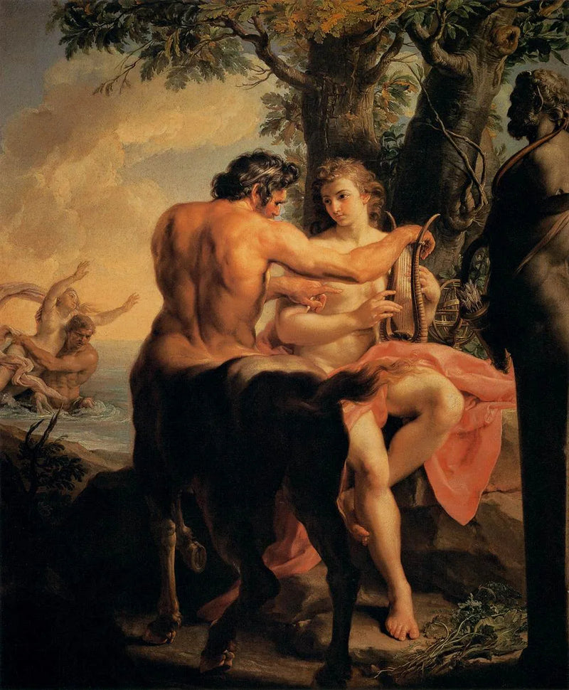 Achille ve Yarı İnsan Yarı At Chiron - Pompeo Batoni
