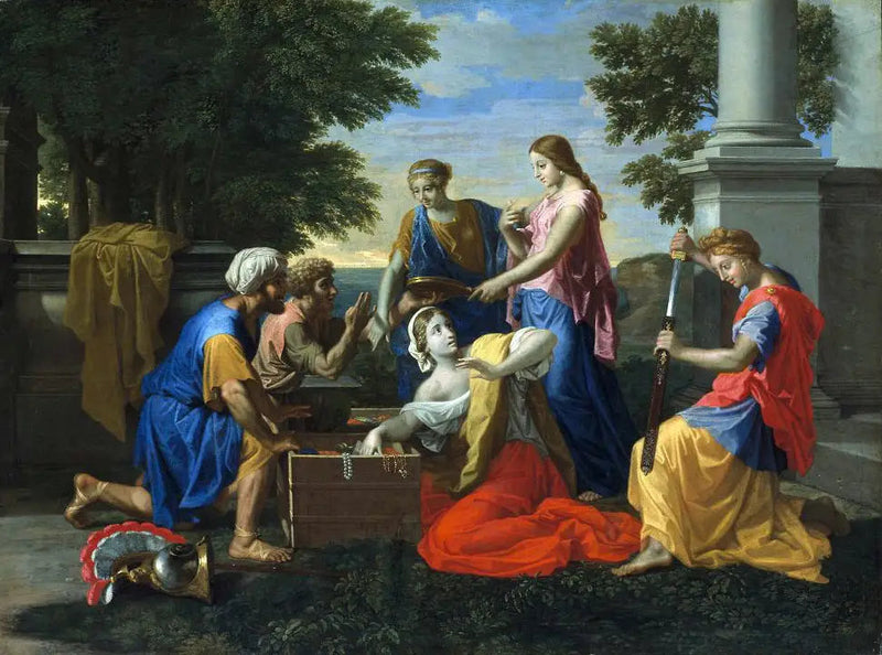 Achille Kraliçe Lycomède'nin Kızları Arasında - Nicolas Poussin