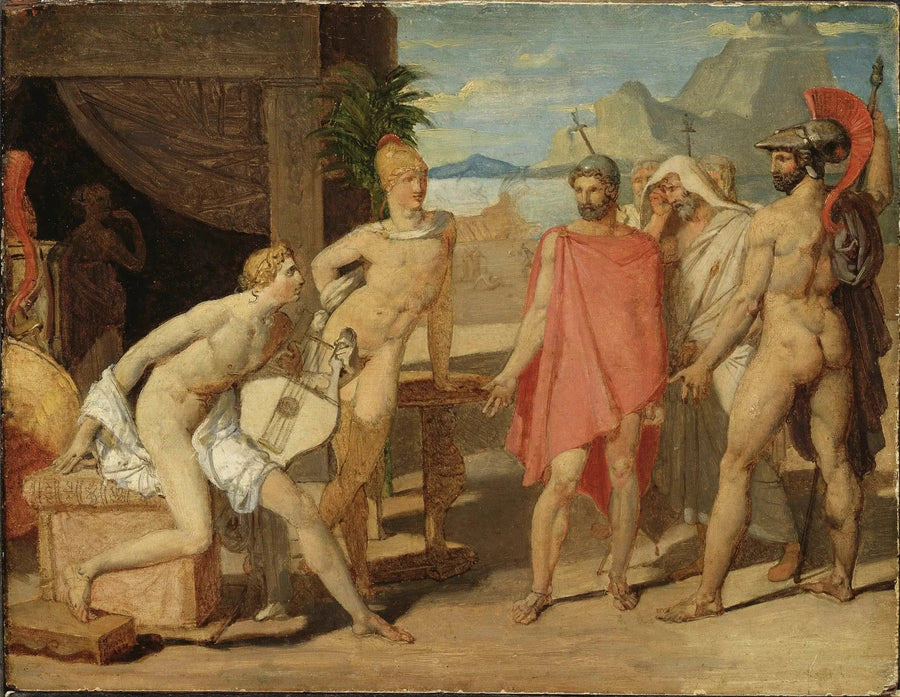 Agamemnon'un Elçilerini Kabul Eden Achille - Jean-Auguste-Dominique Ingres