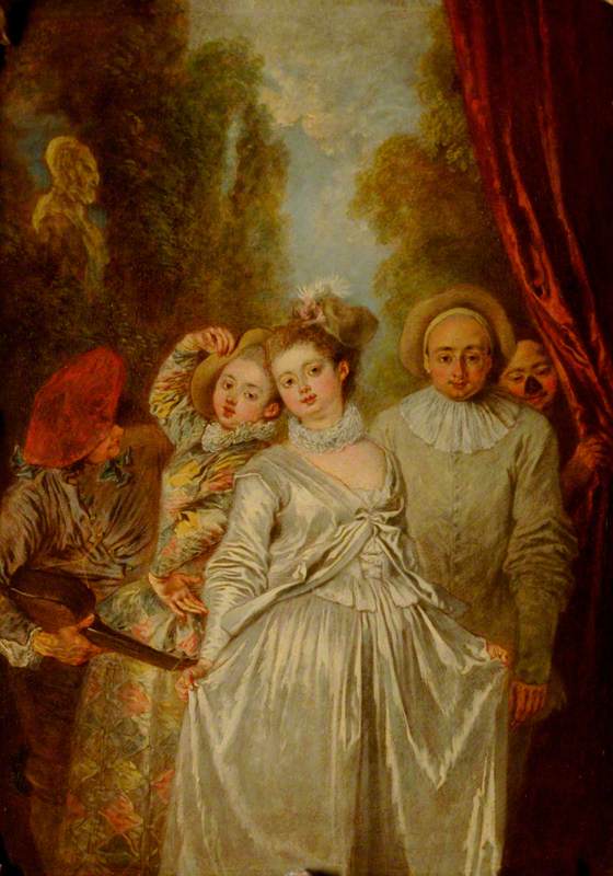 İtalyan Tiyatrosu Oyuncuları - Antoine Watteau