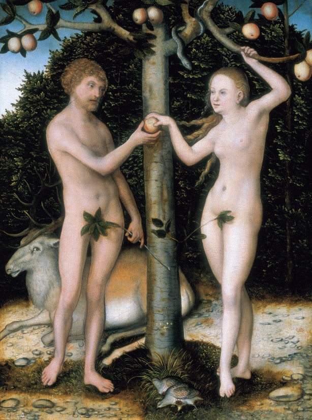Adam ve Havva - İnsanlığın Düşüşü - Lucas Cranach the Elder