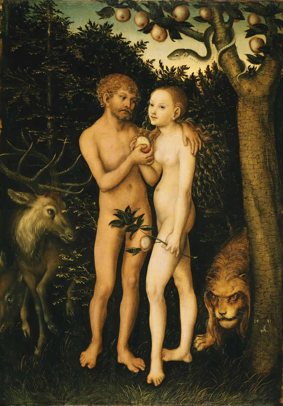 Adem ve Havva - Lucas Cranach the Elder