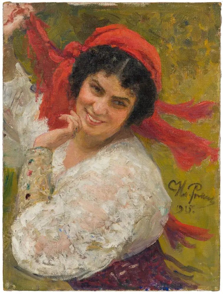 Adelaide von Skilondz, 1882-1969, operatör, eğitimci, Vladislav Skilondz - Ilya Repin ile hediye