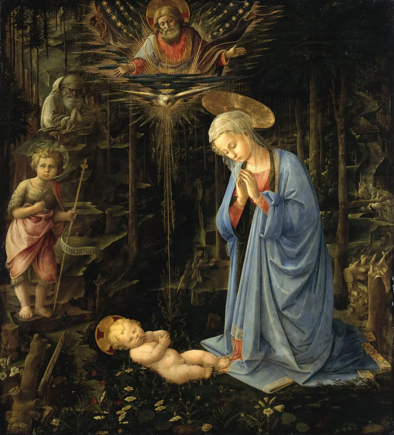 Ormanın İçinde Tapınma - Fra Filippo Lippi