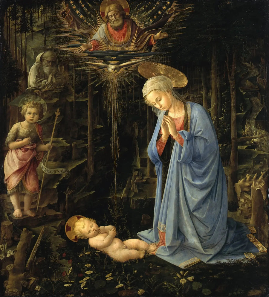 Ormanın İçinde Tapınma - Fra Filippo Lippi