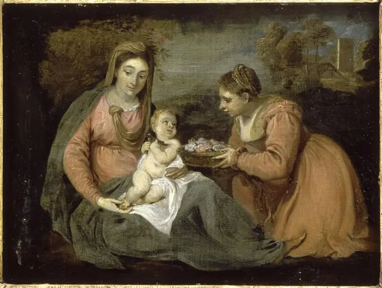 İsa Çocuk Sevgisi - David Teniers genç