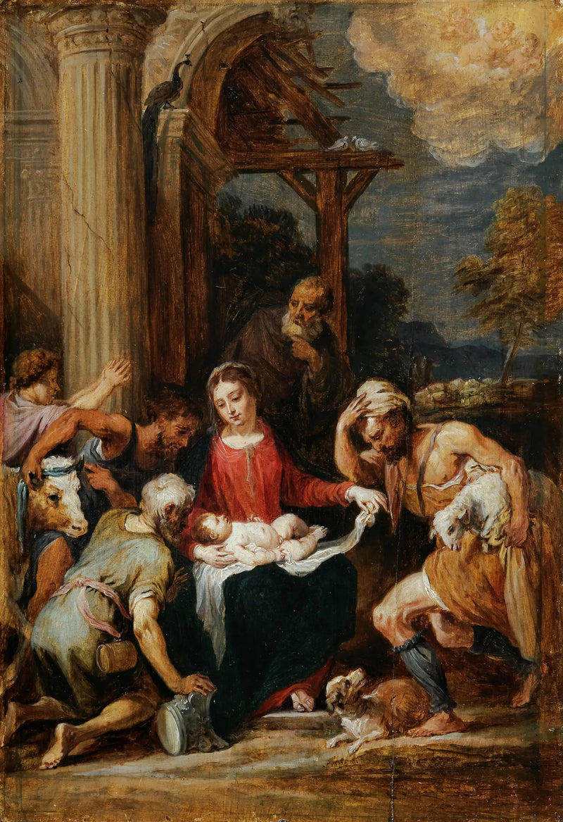 Çobanların Tapınması, Andrea Schiavone'e Göre - David Teniers Genç