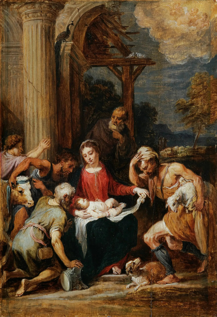 Çobanların Tapınması, Andrea Schiavone'e Göre - David Teniers Genç
