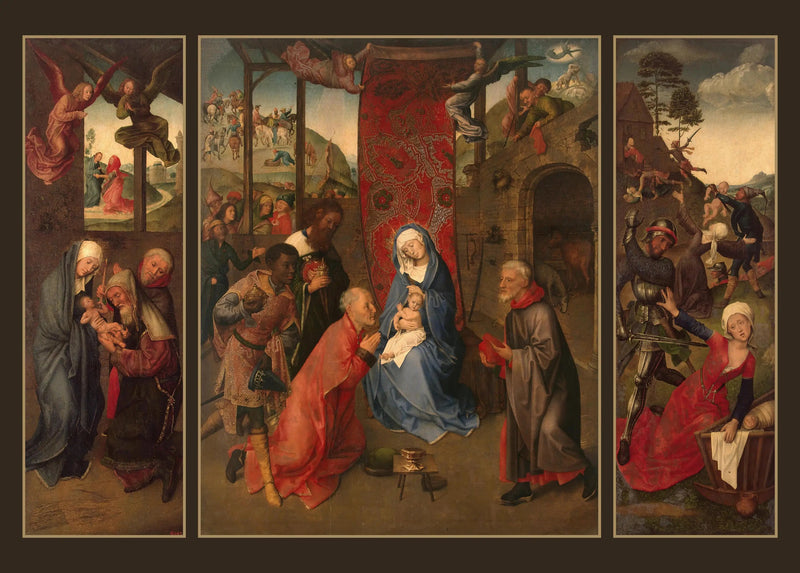 Magi'nin Tapınması (Triptych) - Hugo van der Goes