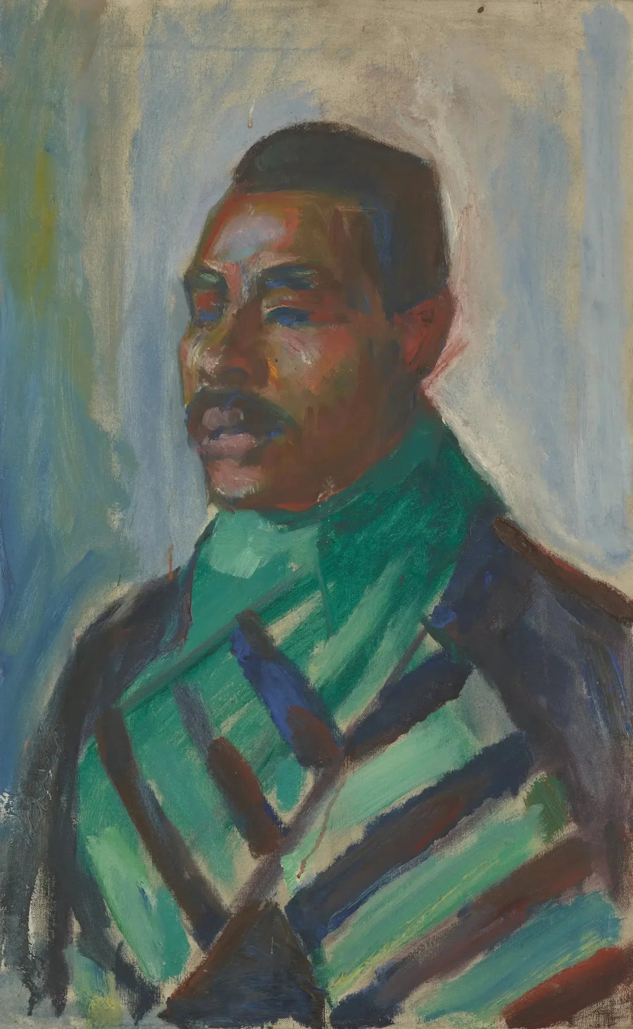 Yeşil şal takan Afrikalı - Edvard Munch