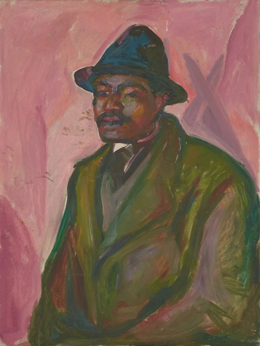 Yeşil pelerinli Afrikalı - Edvard Munch