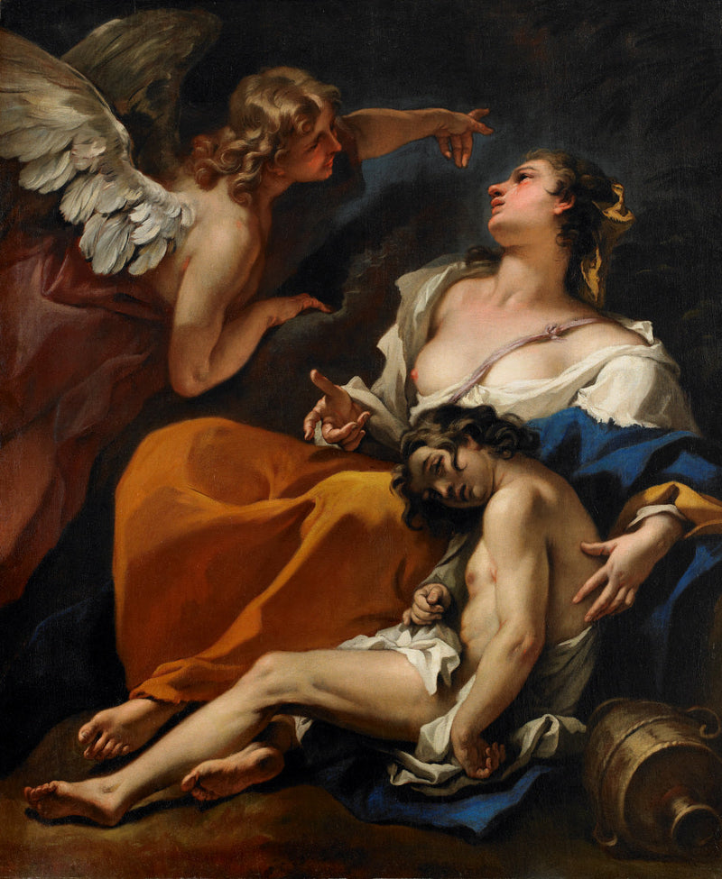 Agar ve İsmail Melek Tarafından Kurtarıldı - Sebastiano Ricci