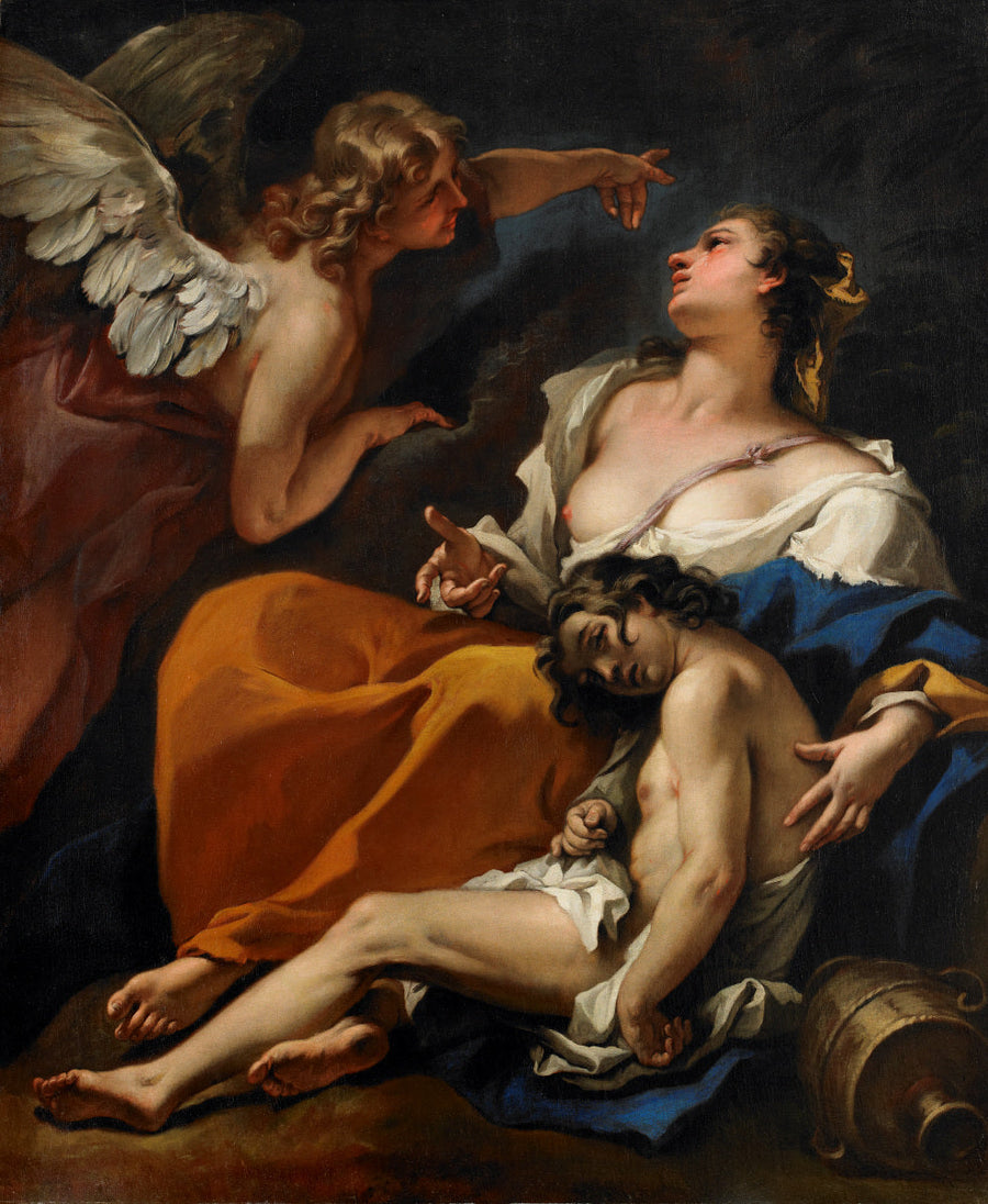 Agar ve İsmail Melek Tarafından Kurtarıldı - Sebastiano Ricci