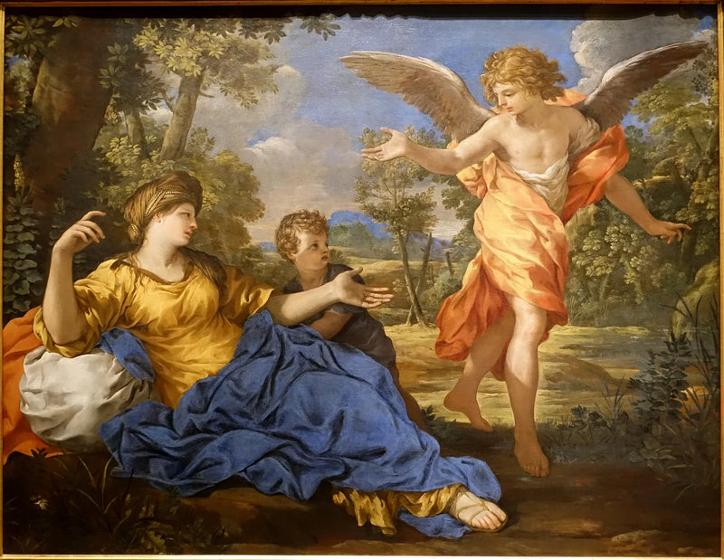Agar ve Melek - Pietro da Cortona