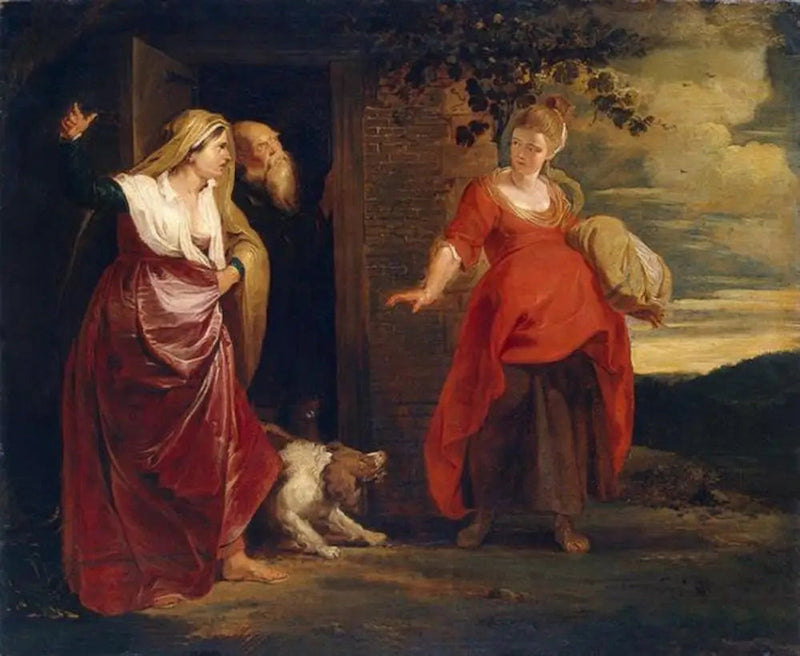 Agar Abraham'ın evinden ayrılır - Peter Paul Rubens