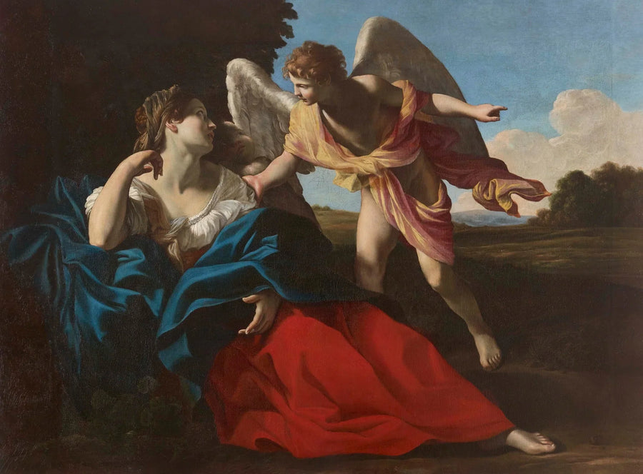 Agar Çölünde Meleğin Koruması - Giovanni Lanfranco