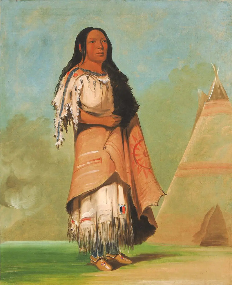 Ah'-kay-ee-pix-en, çok vuran kadın - George Catlin