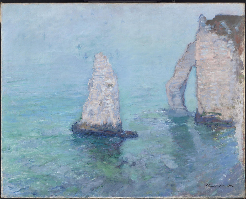 İğne ve Aşağı Akım Kapısı, Étretat W1033 - Claude Monet
