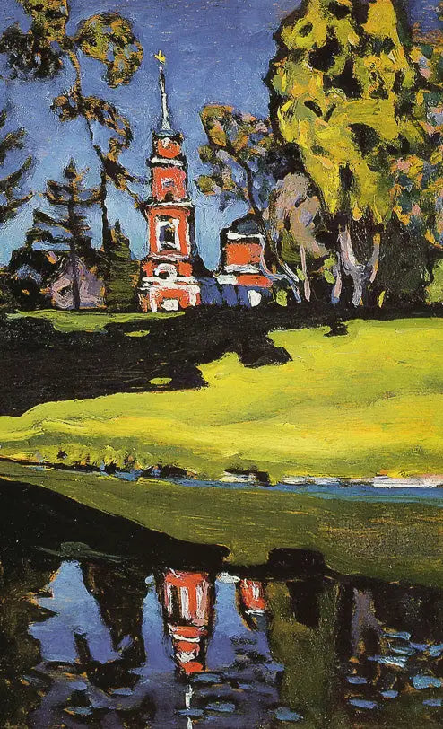 Akhtyrka, kırmızı kilise - Vassily Kandinsky