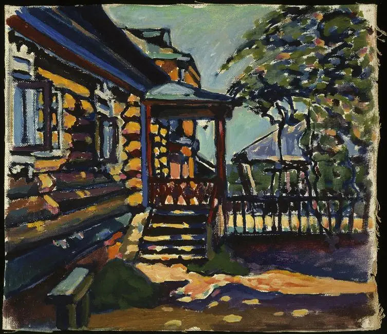Akhtyrka, datcha'nın ana girişi - Vassily Kandinsky