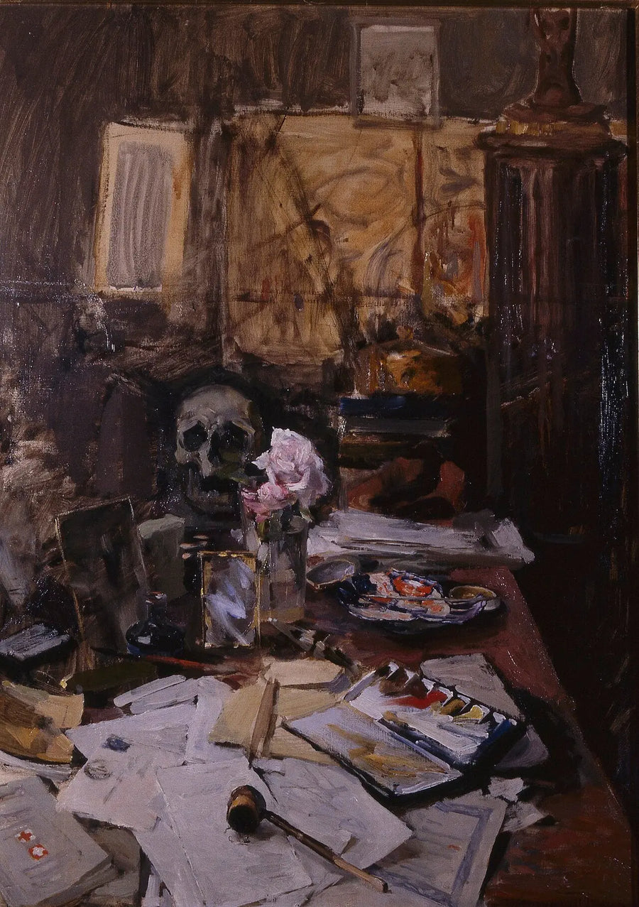 Table de travail à Paris, peinture d’Akseli Gallen-Kallela