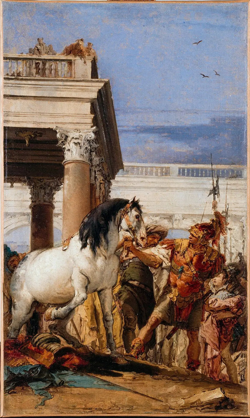 Alexandre ve Bucéphale - Giovanni Battista Tiepolo