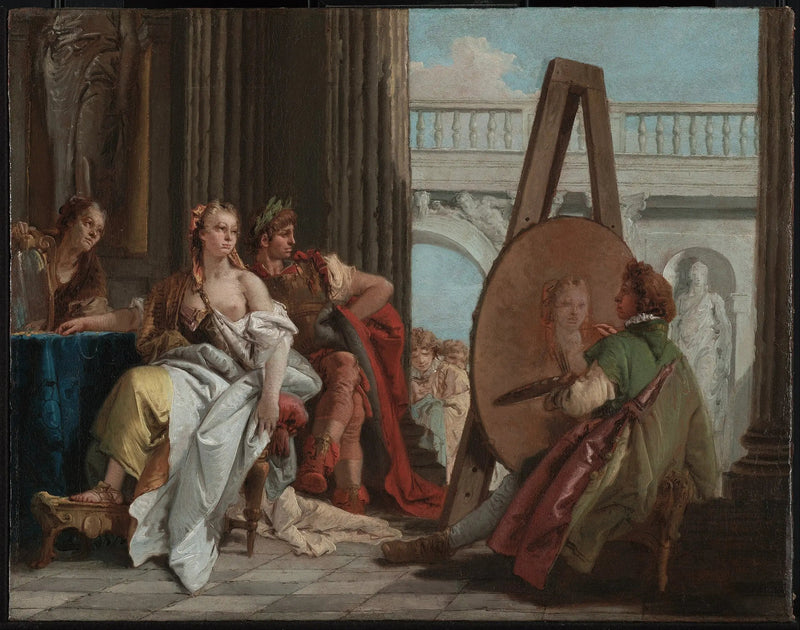 Alexandre ve Campaspe, Ressam Apelle'de - Giovanni Battista Tiepolo